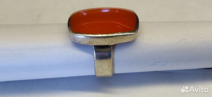 Кольцо серебро 925 проба. камень- кошачий глаз