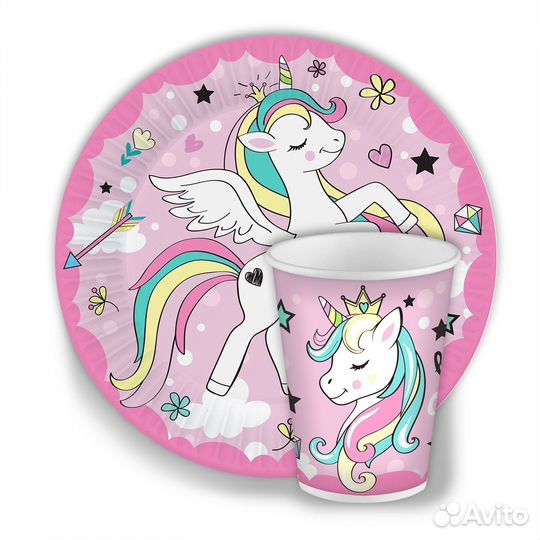 Набор бумажных тарелок 6 шт 