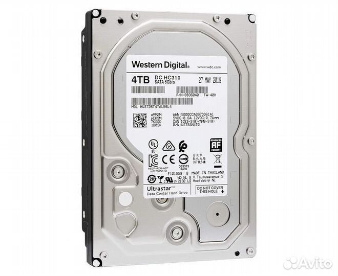 Жесткий диск WD Ultrastar 4 Tb 7200 об/мин