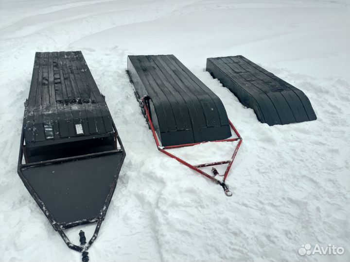 Сани волокуши пнд для снегохода, мотособак