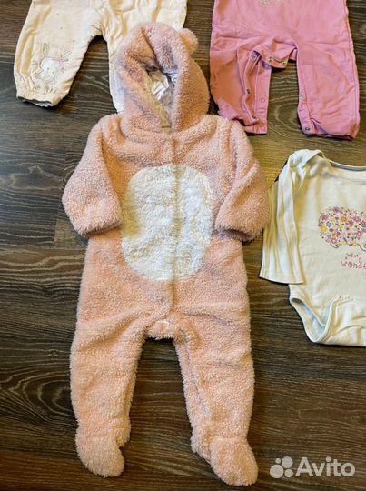 Пакет вещей на девочку 6-12 мес