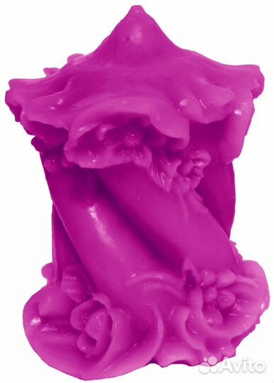 Силиконовая форма для свечей Витая роза 1 (0548)