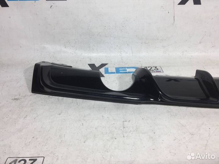 Диффузор в задний бампер F30 M 1+1 глянец