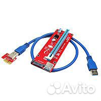 Райзер для видеокарты, питание SATA
