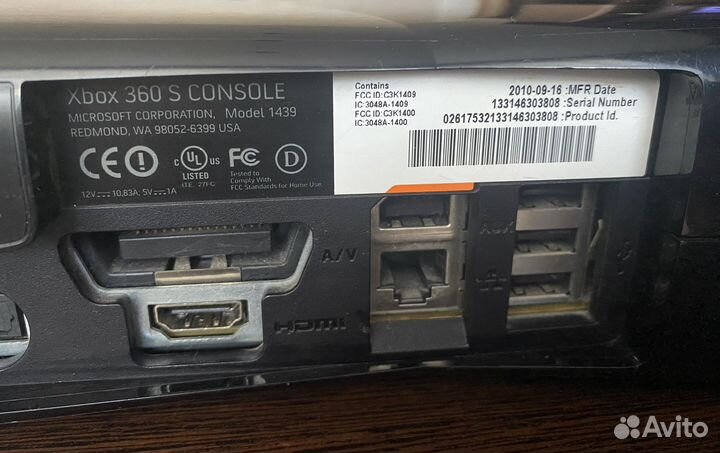 Xbox 360 s (не прошитая)