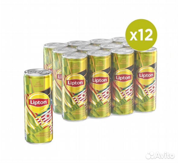 Опт - Холодный чай Lipton Ж/Б Зелёный 0,25л