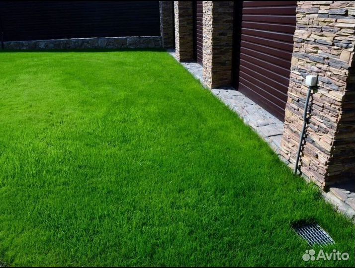 Рулонный газон укладка спортивный
