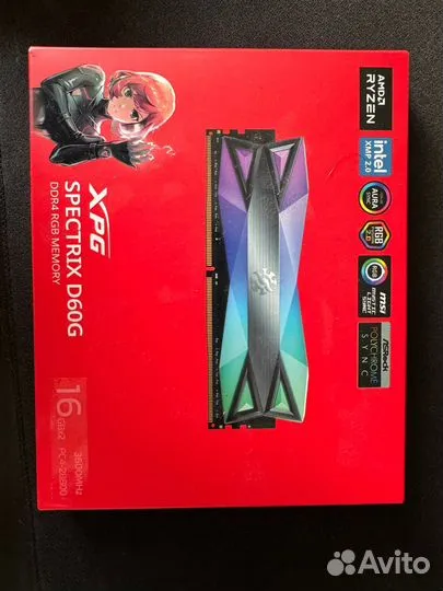 DDR4 adata XPG spectrix D60G 3600mhz 32gb