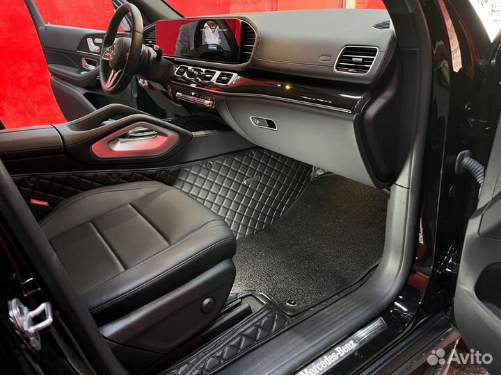 5D ковры из экокожи для Mercedes-Benz GLS 2022