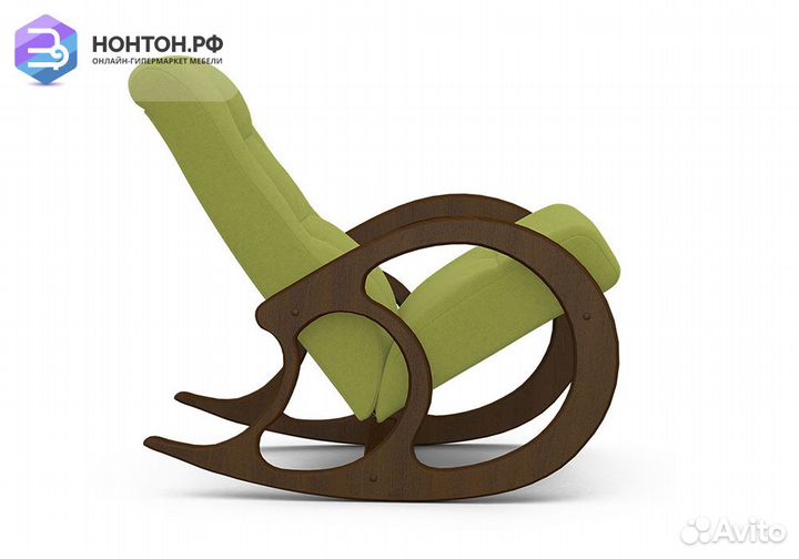 Кресло-качалка оливковое