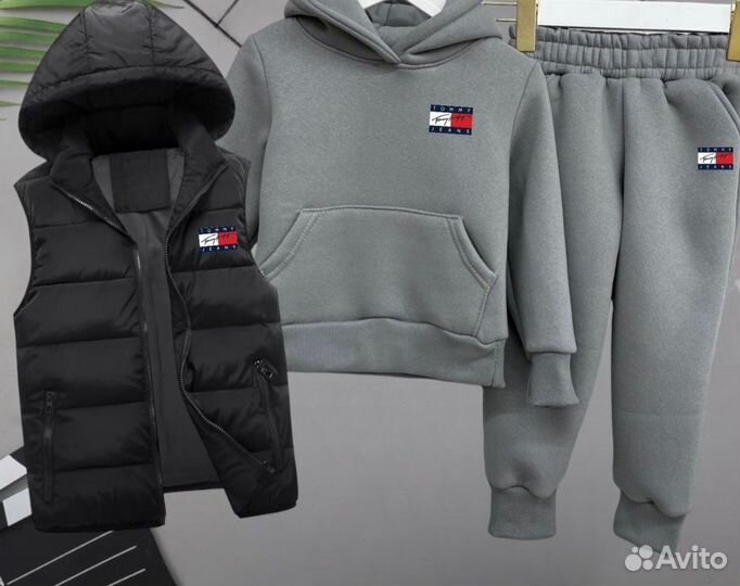 Спортивные детские тёплые костюмы 3в1