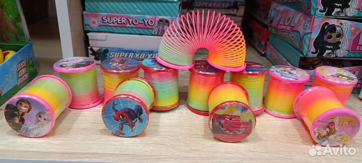 Пружинка радуга оптом