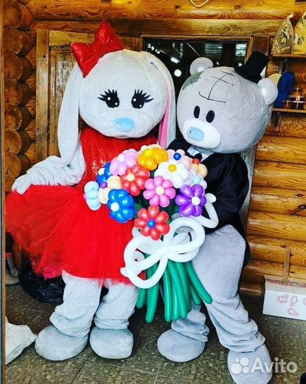 Ростовые куклы. Зайка. Жорик. Мишка. Мулатка