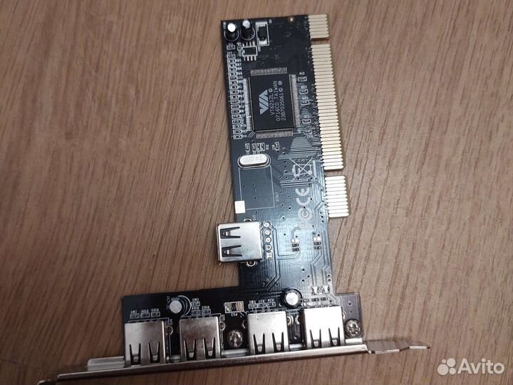 Плата расширения usb pci-e usb2-4 acorp