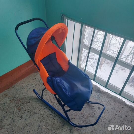 Детские санки коляска