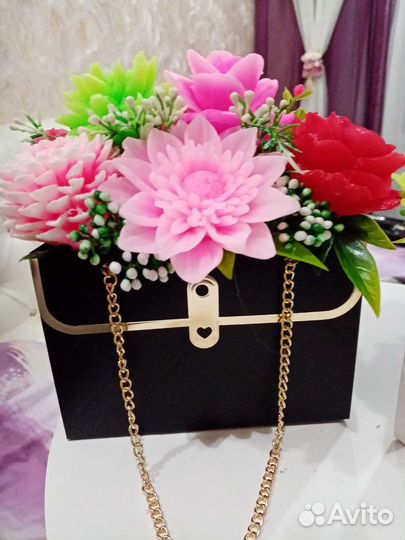 Букет цветов из мыла ручной работы