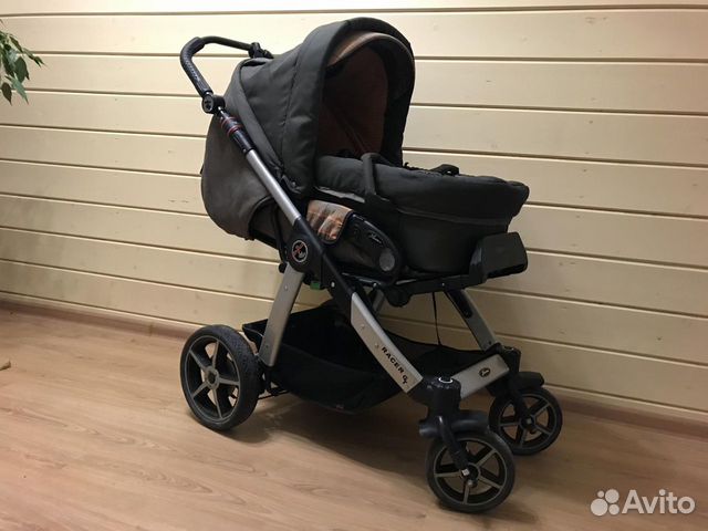 Коляска hartan racer gt +ручной тормоз