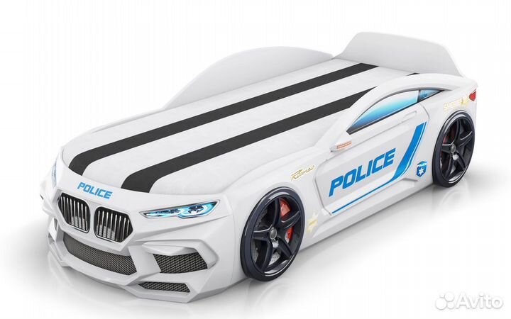 Детская кровать машина