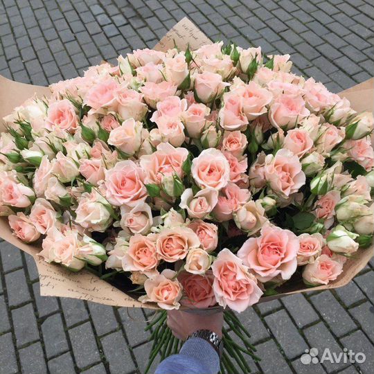 Розы кустовые. Цветы. Букеты. Доставка