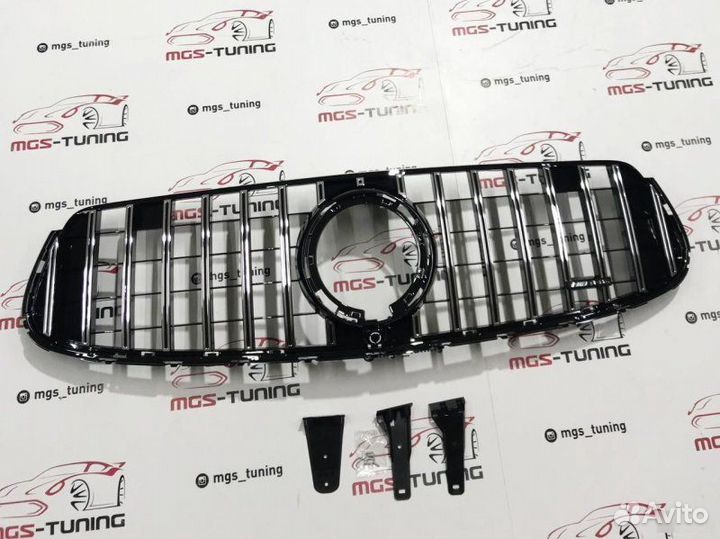 Решетка Mercedes GLC-Coupe C253 AMG Chrome 2019+