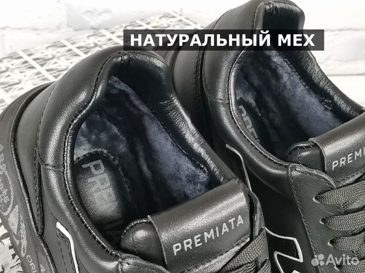 Кроссовки Premiata зимние с мехом