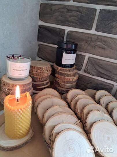 Спилы дерева для творчества и декора