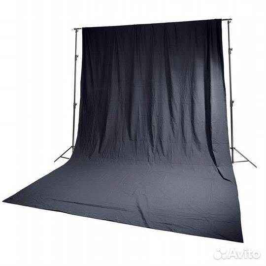 Фотофон стойки + черный хромакей 3х4м