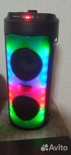 Колонка громкая блютуз с микрофоном и пультом