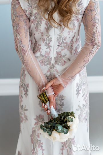 Свадебное платье ручной работы