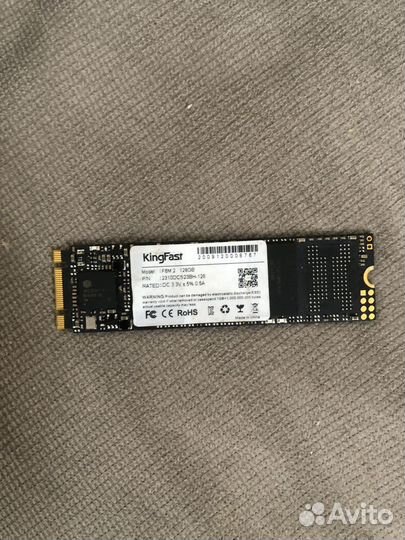 M2 ssd для macbook air, 128 Гб
