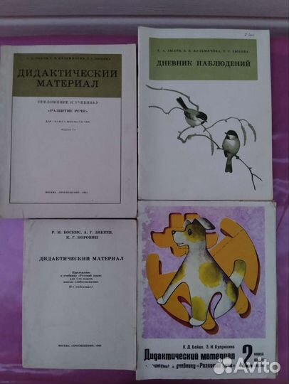 Дидактические материалы, рабочие тетради и др