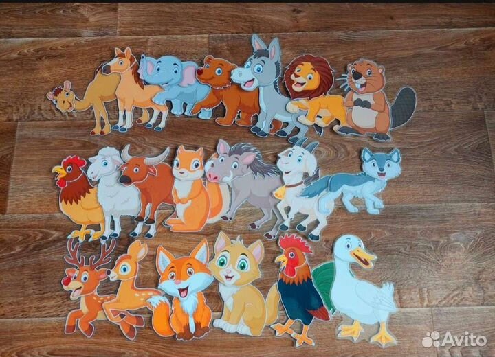 Собери животное - игра на липучках