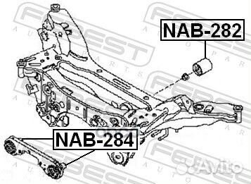 Сайлентблок заднего дифференциала NAB-282 Febest