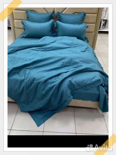 Постельное белье сатин евро