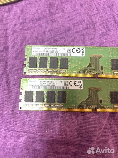 Оперативная память ddr4 8gb samsung 2666