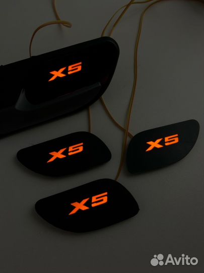Led подсветка дверных ручек салона BMW X5 E53