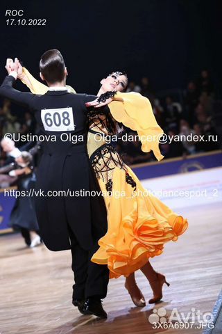 Платье для бальных танцев стандарт ю2, молодежь