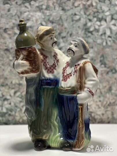 Штоф графин СССР кумовья фарфор статуэтка кум