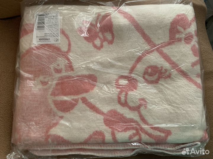 Одеяло х/б байковое детское новое