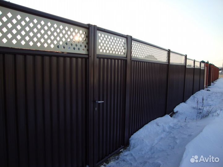 Заборы в батайске под ключ