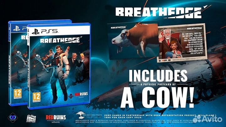 Breathedge PS4, русские субтитры