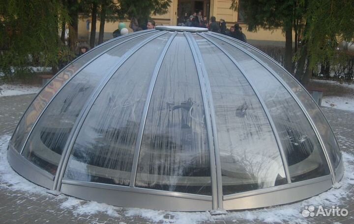 Зенитные фонари стеклянные