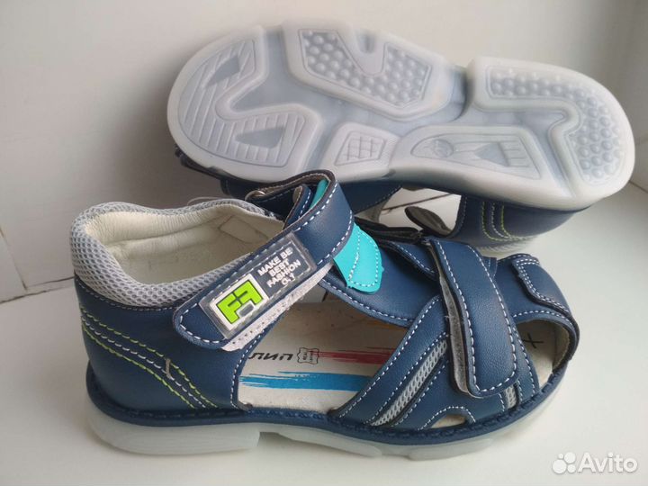 Сандалии р.28,29 новые синие,ортопроф