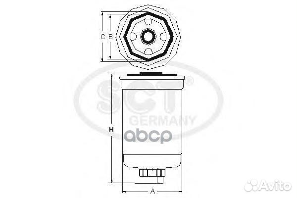 Фильтр топл SCT ST-344 BMW ST344 SCT