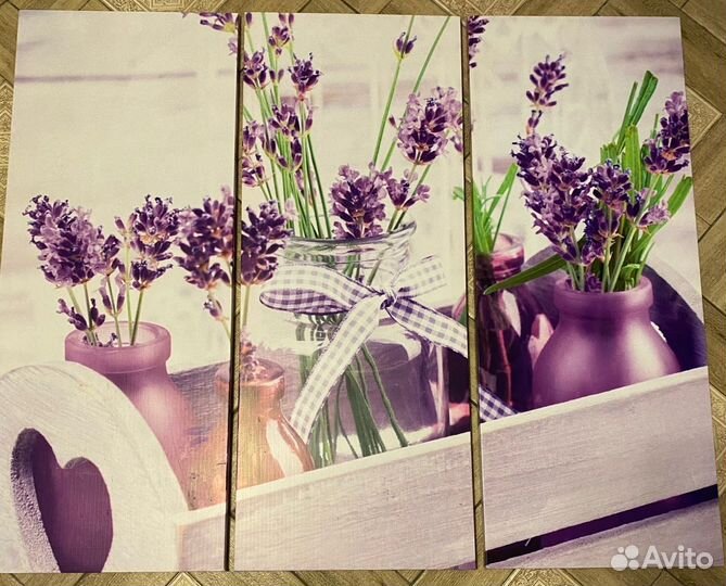 Постерная картина из трех частей