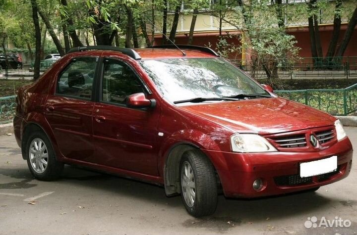 Рейлинги для Renault logan APS чёрные