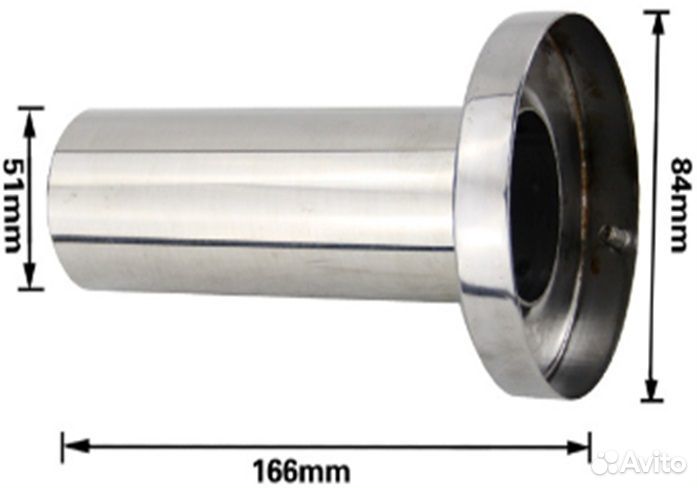 Заглушка глушителя универсальная - 84мм