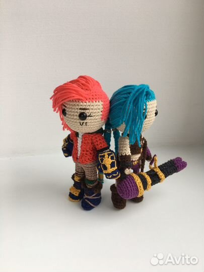 Куклы на заказ вязанные Аркейн