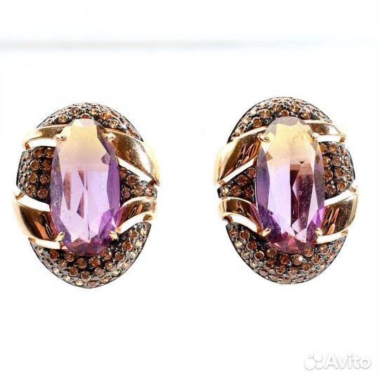 Кольцо 585* аметрин