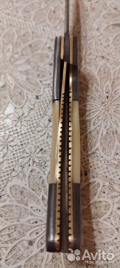 Нож складной ручной работы Дамаск